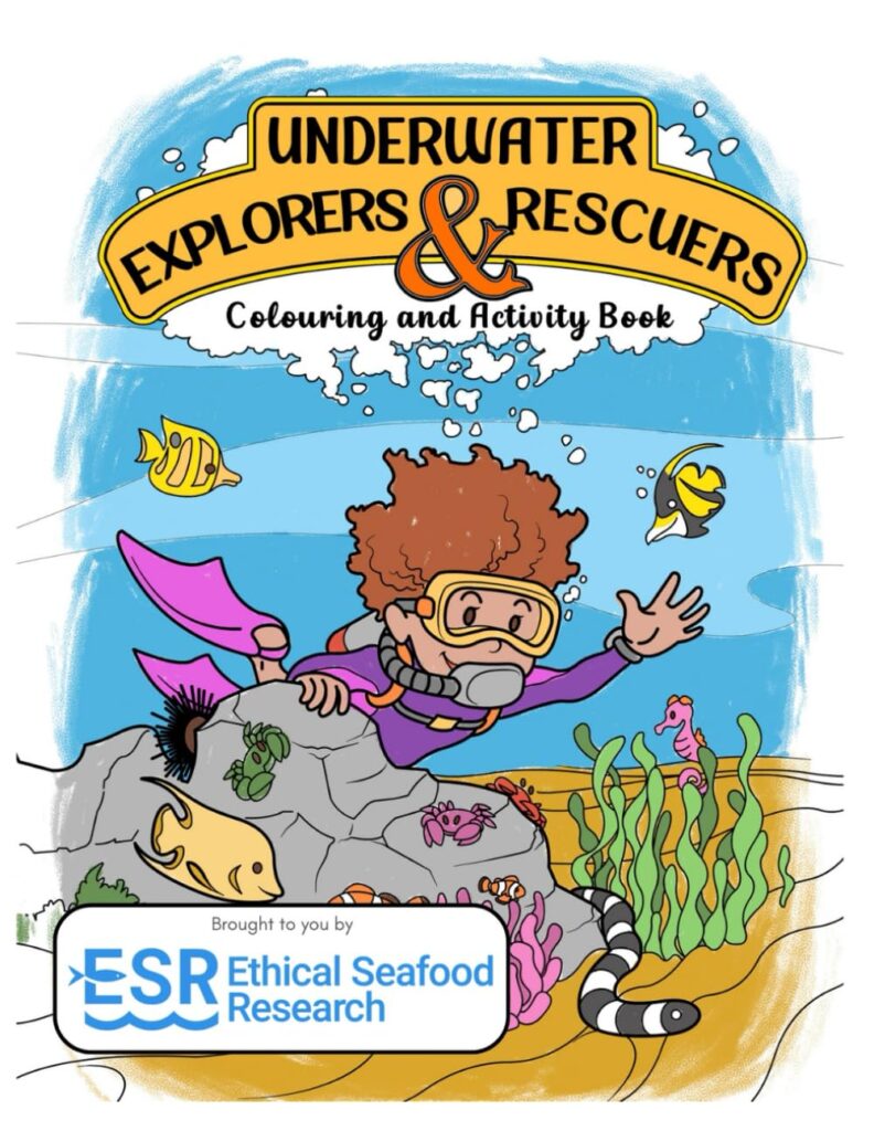 Underwater Explorers Rescuers Colouring Activity Book